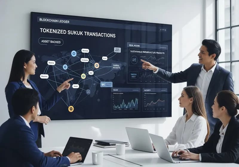 Tokenized Sukuk: The Future of Islamic Finance on Blockchain - Illustration