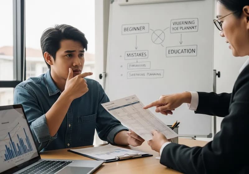 ۱۵ اشتباه رایج سرمایه‌گذاران مبتدی - Illustration