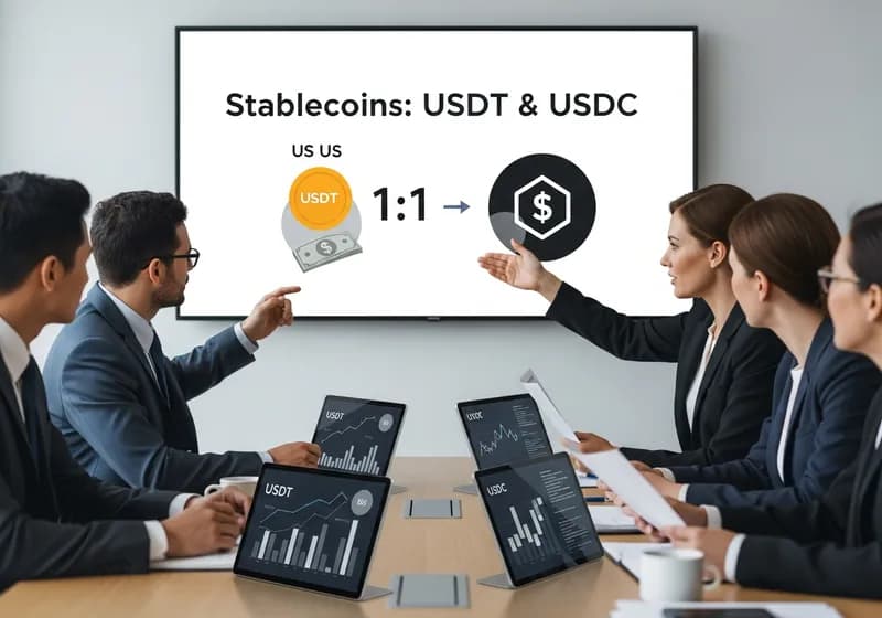 استیبل‌کوین چیست؟ راهنمای کامل USDT و USDC - Illustration