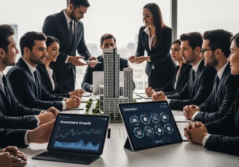 Commercial Real Estate Tokenization in GCC: Institutional Investment Opportunities - Illustration