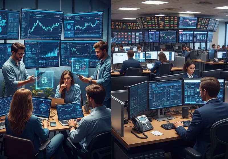 التمويل اللامركزي مقابل التمويل التقليدي: مقارنة شاملة - Illustration