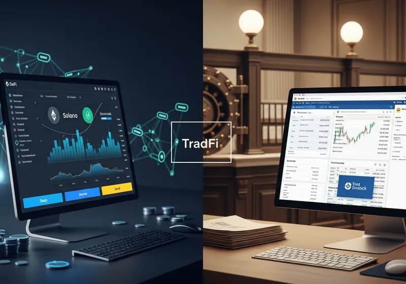 التمويل اللامركزي مقابل التمويل التقليدي: مقارنة شاملة - Illustration