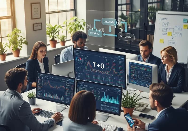 تسوية الأوراق المالية الرقمية: من T+2 إلى التسوية الفورية - Illustration