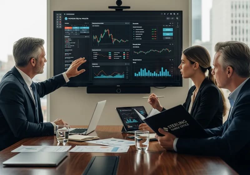 إدارة ثروات العائلات والأصول الرقمية: استراتيجيات التخصيص - Illustration