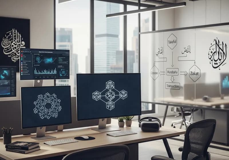 Islamic Finance & Blockchain: Shariah-Compliant Tokenization for GCC - Illustration