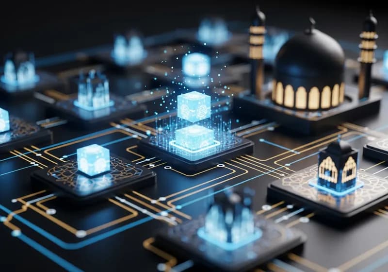 Islamic Finance & Blockchain: Shariah-Compliant Tokenization for GCC - Illustration