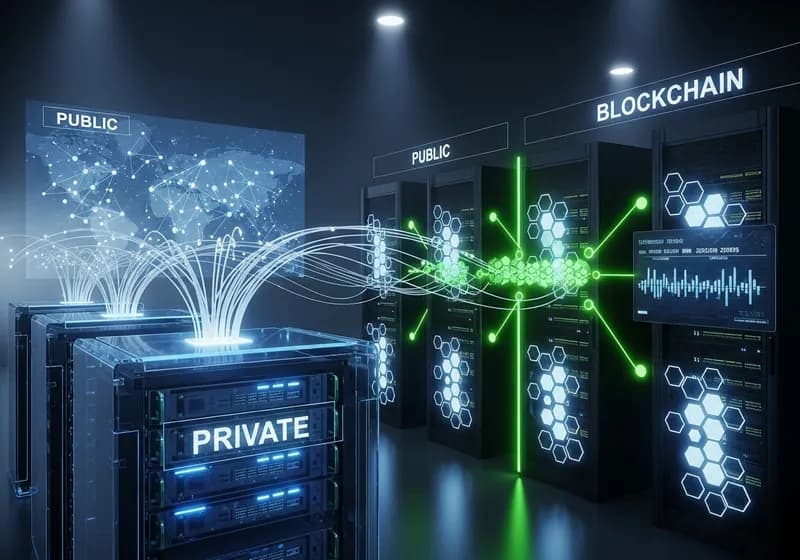 Public vs Private Blockchain for Enterprise Tokenization - Illustration