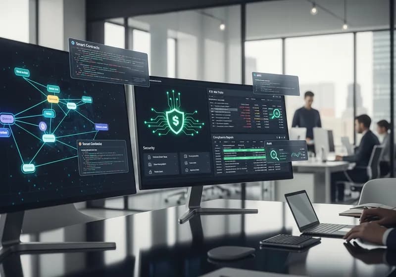 أمان العقود الذكية: حماية الأصول المرمزة من الثغرات - Illustration