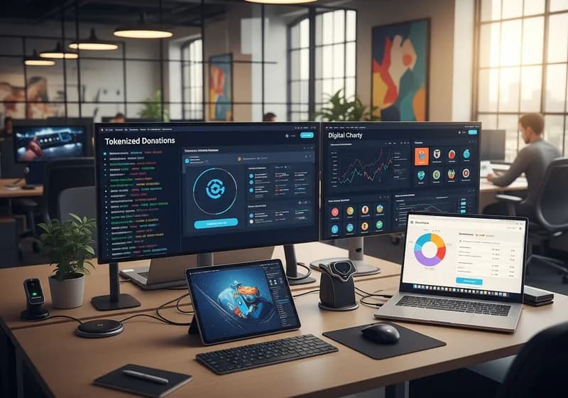 Tokenized Waqf: Digital Charity and the Future of Islamic Giving - Illustration