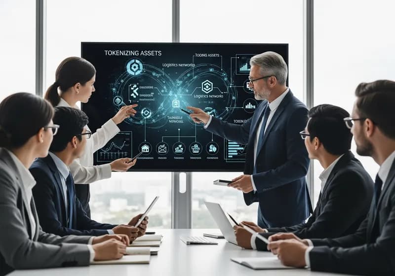 Tokenizing Logistics Assets: Vehicles, Warehouses & Equipment - Illustration